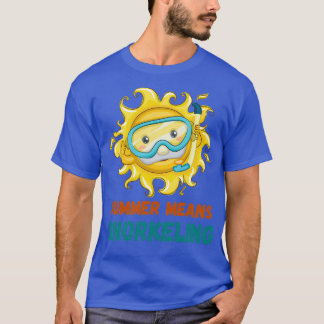T-shirt Été signifie snorkeling classique authentique T