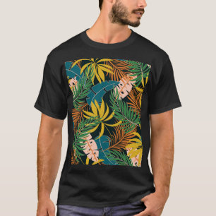 T-shirt Été Tropical Plante brillant Motif