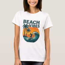 T-shirt été Vibes Beach