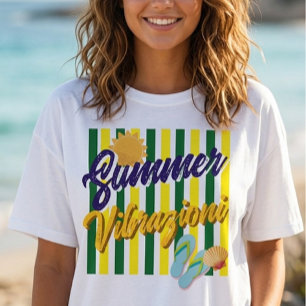 T-Shirt Été Vibrazioni Voyage Italie
