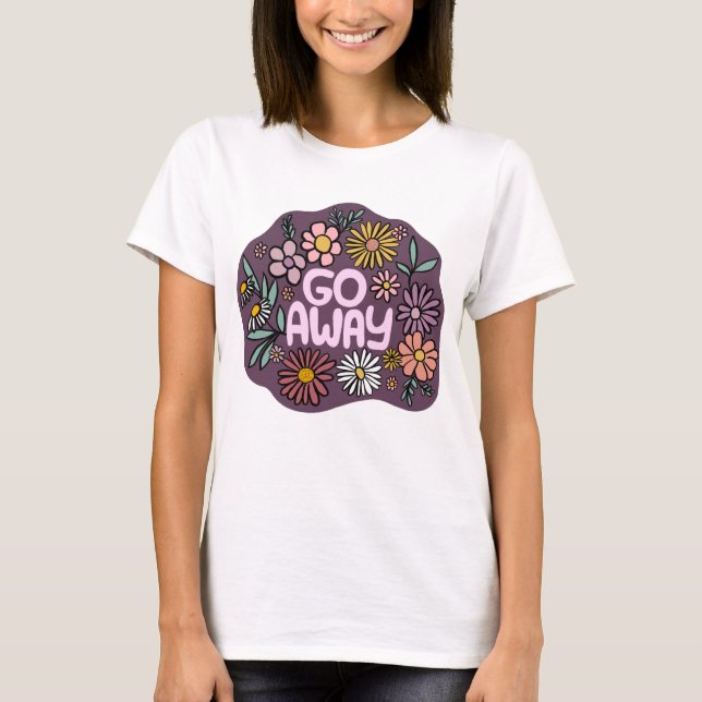 T-shirt ÉTEINDRE Funny Floral mignon Daisy Daisy Dessin À  (Devant)