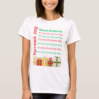T-shirt Étendre la joie, partager la gentillesse - C’est N