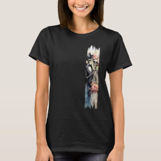 T-shirt Eternal Love Skeletons Brushstroke Paint