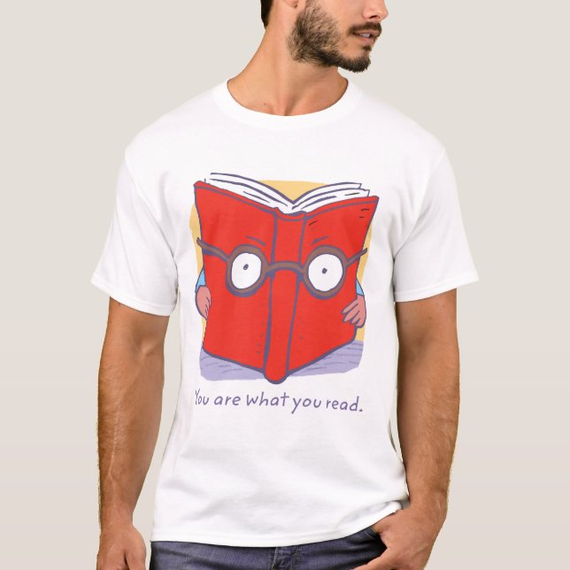 T-shirt Êtes vous ce que vous lisez (Devant)