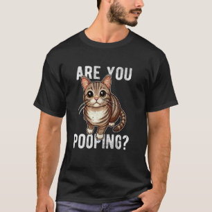 T-shirt Êtes-Vous en Train de Chier Chat Tigre Drôle Vinta