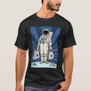 T-shirt Ethereum À La Lune ETH Space Man Merch