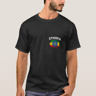 T-shirt Éthiopie Afrique Drapeau éthiopien Addis Abeba Vac