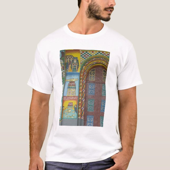 T-shirt Ethiopie :  région du Tigré, Axum, Église du Chris (Devant)