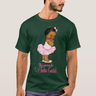 T-shirt Ethnic Tutu Cute Ballet Team Baby shower fille
