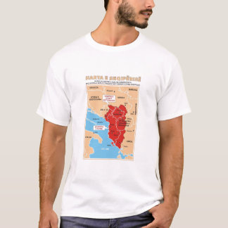 T-shirt ethnique de l'Albanie