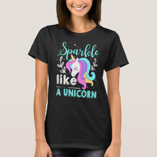 T-shirt Étincelle Comme Une Unicorne