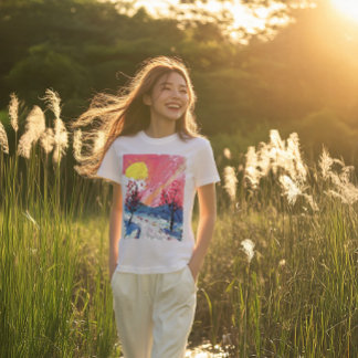 T-shirt Étincelles du coucher de soleil