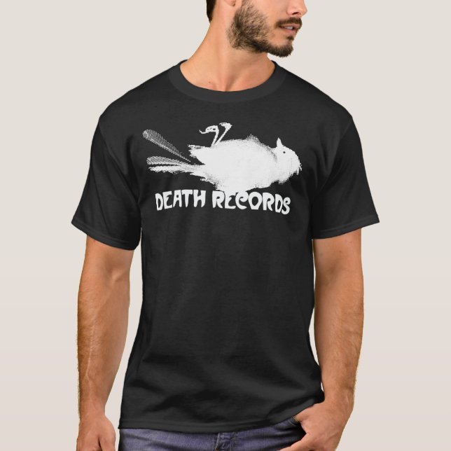 T-shirt Étiquette classique des dossiers de décès (Devant)