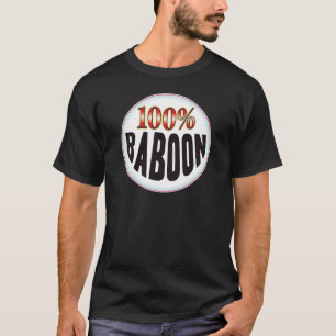 T-shirt Étiquette de babouin