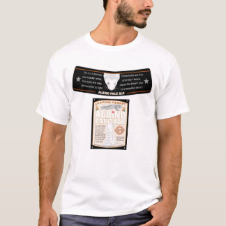 T-shirt Étiquette de bière blanche albinos