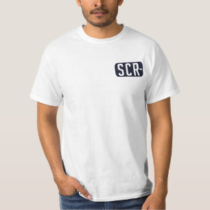 T-shirt Étiquette de chien de thyristor + Dos de logo