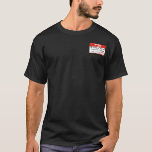 T-shirt Étiquette de Francis York Morgan bonjour