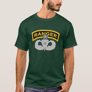 T-shirt Étiquette de garde forestière et parachutiste de