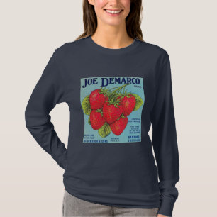 T-shirt Étiquette de la crème de fraises de la Louisiane -