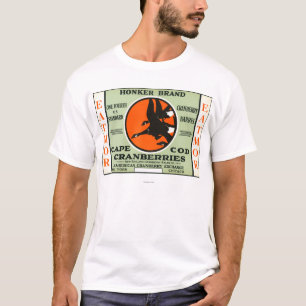 T-shirt Étiquette de marque de canneberges d'Eatmor de