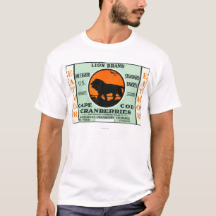 T-shirt Étiquette de marque de canneberges d'Eatmor de