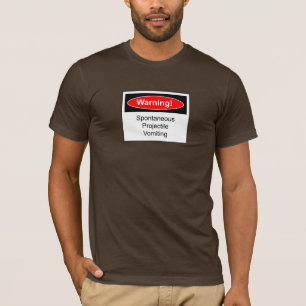 T-shirt Étiquette de mise en garde