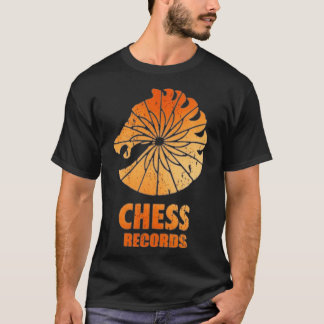 T-shirt Étiquette de musique du disque d'échecs