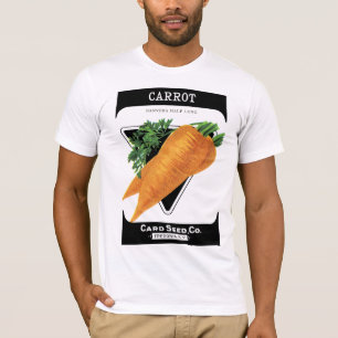 T-shirt Étiquette de paquets de graines de carottes