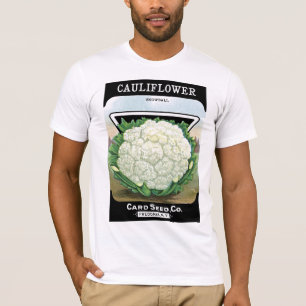 T-shirt Étiquette de paquets de graines de chou-fleur