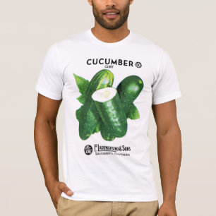 T-shirt Étiquette de paquets de graines de concombre
