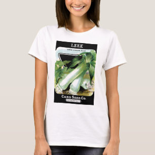 T-shirt Étiquette de paquets de graines de poitrine