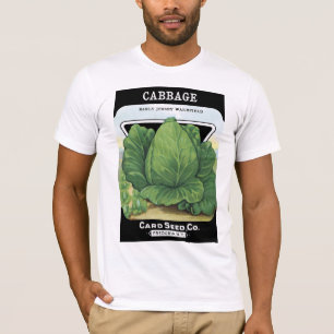 T-shirt Étiquette de paquets de semences de chou