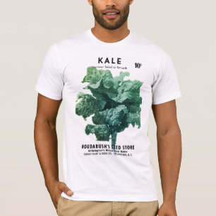 T-shirt Étiquette de paquets Kale Seed