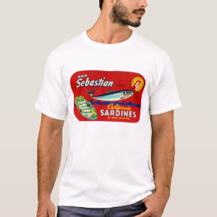 T-shirt Étiquette de sardine de SebastiAn