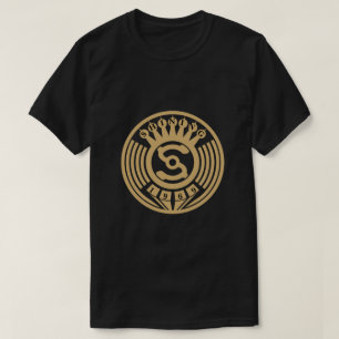 T-shirt Étiquette d'enregistrements Art déco vintage