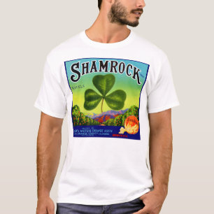 T-shirt étiquette des fruits des années 1930 Navel Orang