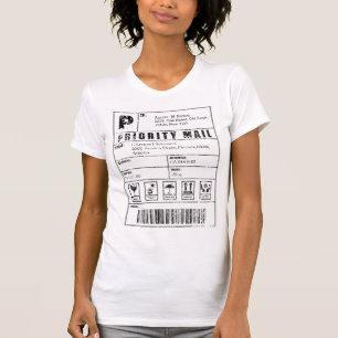 T-shirt Étiquette d'expédition Vintage (personnalisation