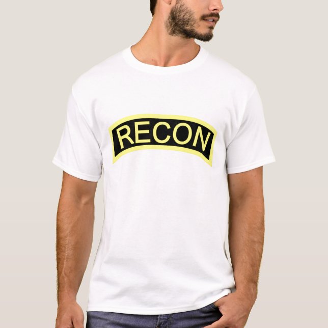 T-shirt Étiquette reconditionnée jaune (Devant)