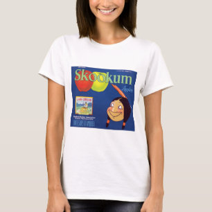 T-shirt Étiquette vintage de pommes de Skookum