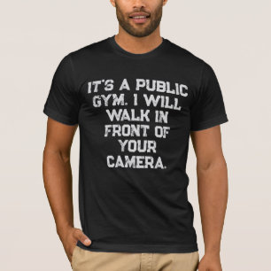 T-shirt étiquettes de gym fitness photo de gym public