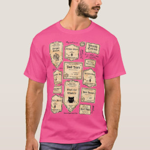T-shirt Étiquettes de potion d'alchimie