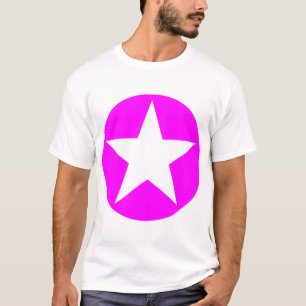 T-shirt Étoile cerclée - magenta