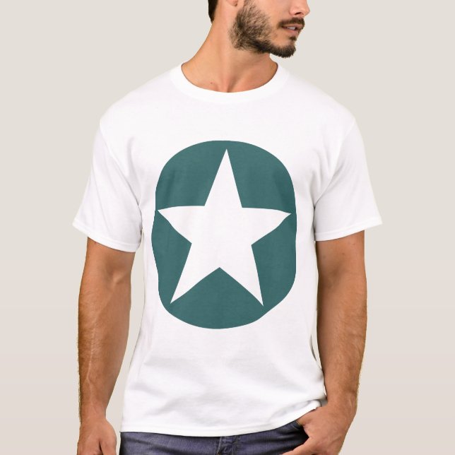 T-shirt Etoile cerclée - Vert (Devant)