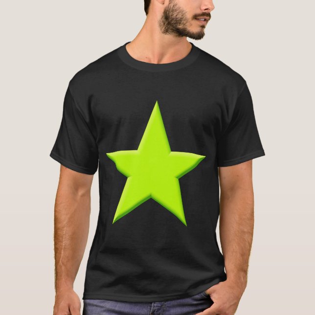 T-shirt Étoile - Chartreuse (Devant)