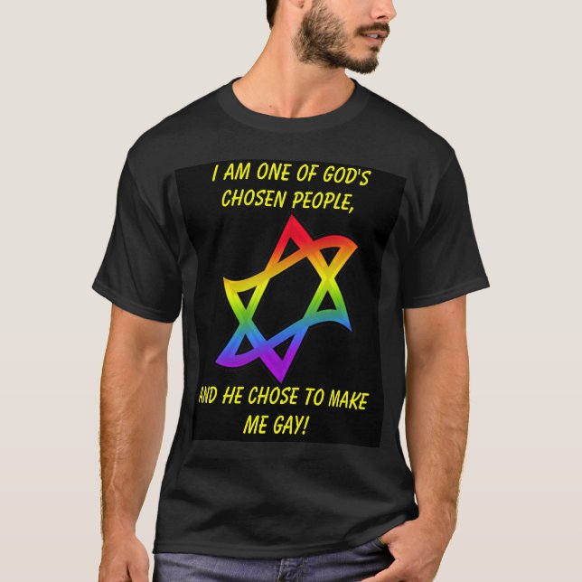 T-shirt Étoile de David, je suis l'une des personnes (Devant)