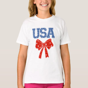T-shirt Étoile de la Coquette USA - Fête patriotique du 4