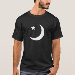 T-shirt Étoile de Lune Croissante Blanche