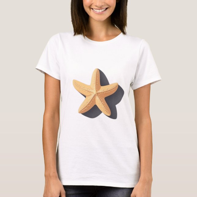 T-shirt Étoile de mer et son ombre (Devant)