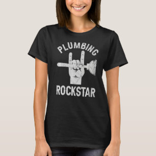 T-shirt Étoile de plomberie, plombier drôle, toilette plon