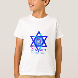 T-shirt Étoile de SHALOM de David_Pray pour la paix de